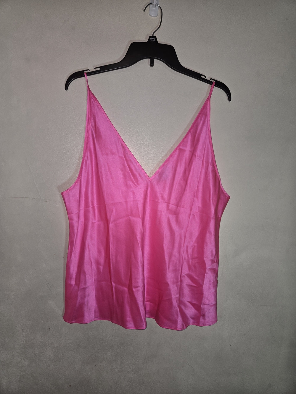 J.Crew Fuchsia Satin V-Neck Cami